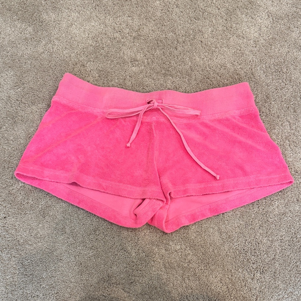 Hard Tail Juniors XL Terry Drawstring Shorts in Hot Pink. Perfect Condition.